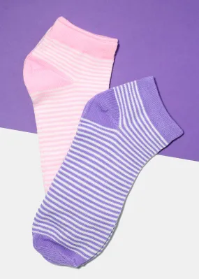 Striped Low Cut Socks