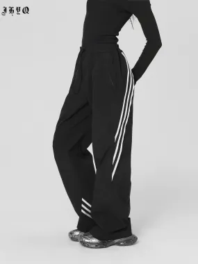 Striped Paratrooper Drawstring Sports Pants
