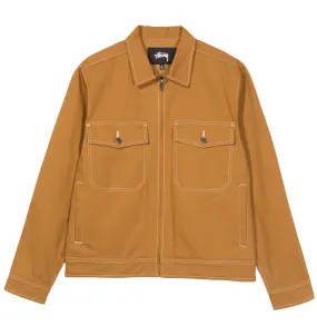 STÜSSY OVERDYED GARAGE JACKET // LEMON