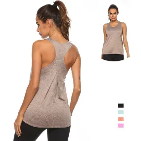 Stylish Women's Breathable Sleeveless Sports Tank Top For Yoga Running