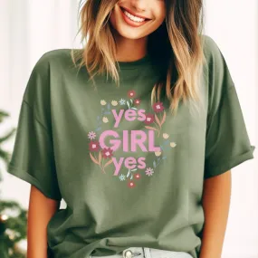 Stylish Yes Girl Feminist Shirt