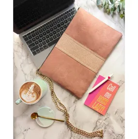 Suede Peach Glam Laptop sleeve