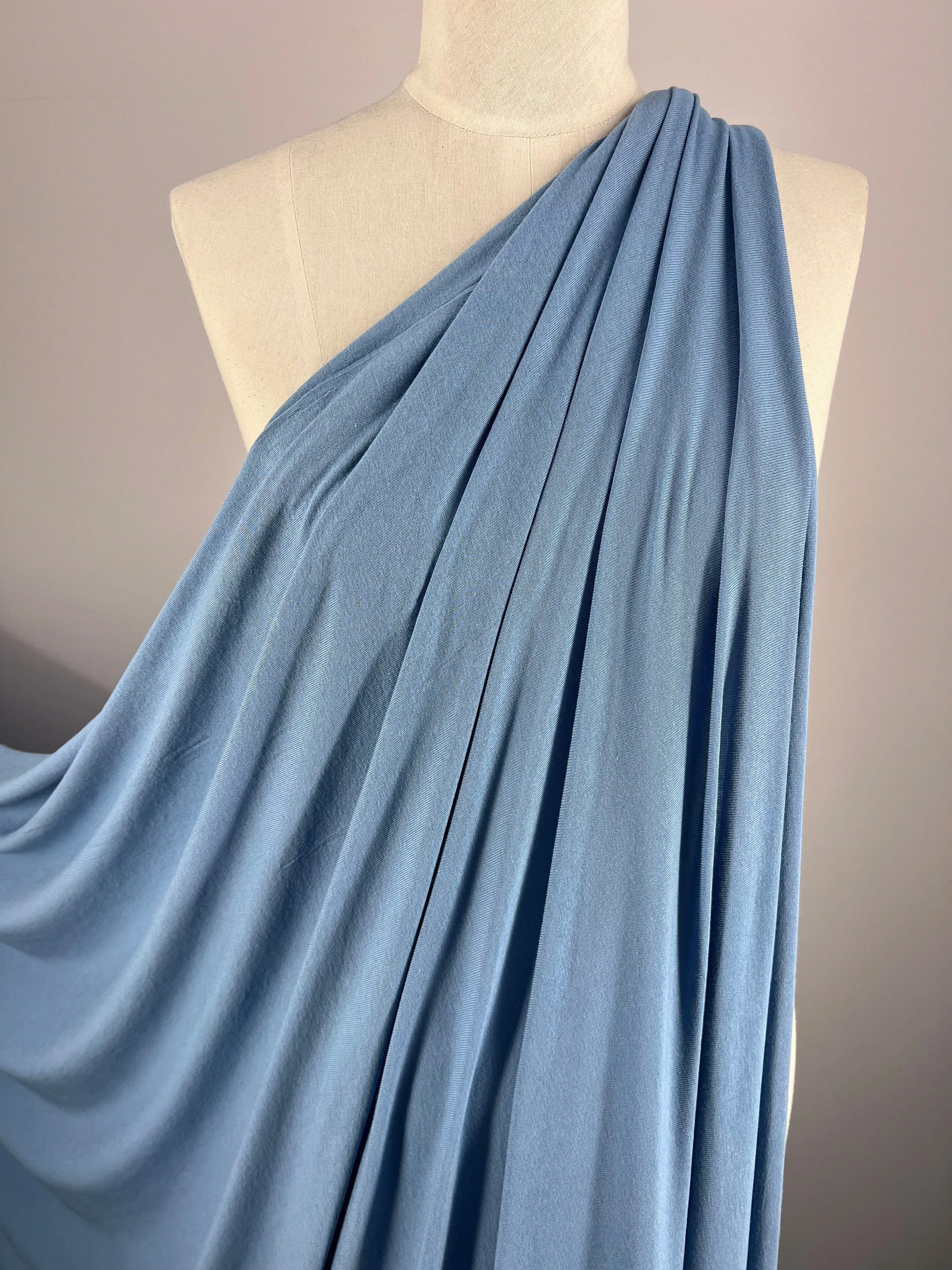 Summer Cotton Knit - Blissful Blue - 160cm