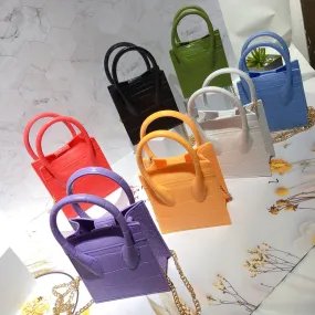Summer Women's Purses and Handbags Mini Shoulder Bag Jelly PVC Crossdoby Messenger Bags for Women 2021 Luxury Cluth Tote Bag