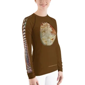 Sunheart Diana the Huntress Winged Arms Women's Rash Guard Swim Top Make a Splash XS-3X