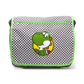 Super Mario Premium Yoshi Checkered Messenger Bag