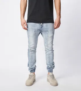 Sureshot Denim Jogger Mid Blue