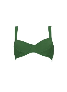 sustainable swimwear top chloe palma green