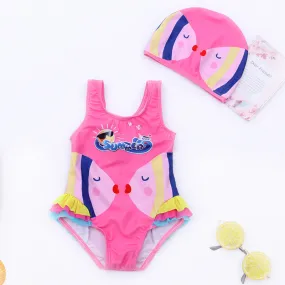 Swimsuit Children's  Girl Girl  Cute  Baby Girl Baby  Spring Bubble Doll One Piece