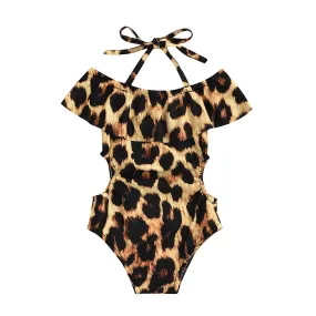 Swimsuit Girls' Summer One-Piece Triangle Swimwear