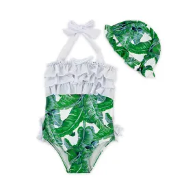 Swimsuit  Selling European Sexy Strap Infant Buoyancy Hat Swimwear