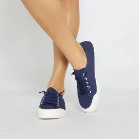 Switch Sneaker in Navy Canvas
