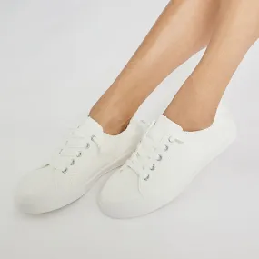 Switch Sneaker in White Canvas