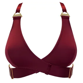 Syra soft wrap bra - morello