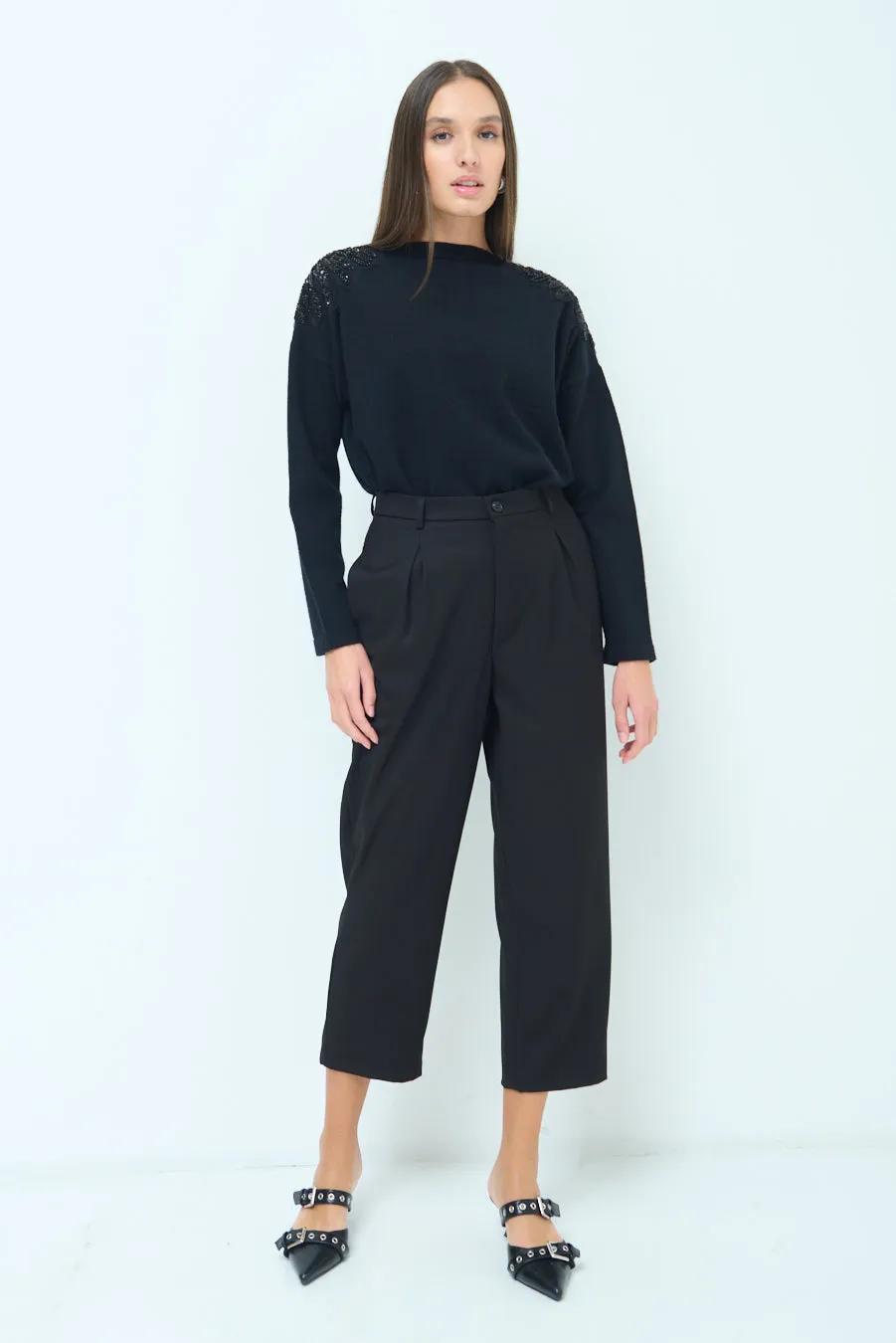 Tailored cropped trousers wholesale