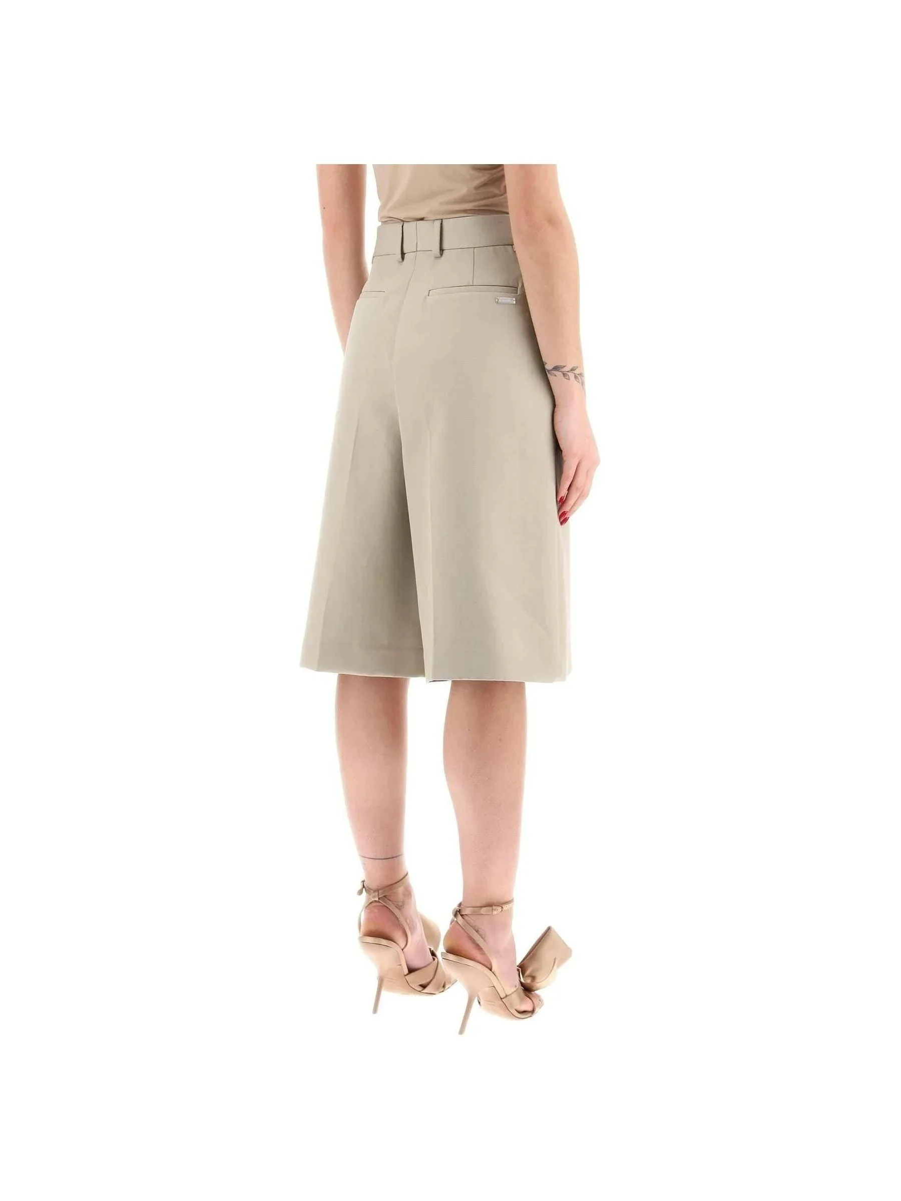 Tailored Gabardine Shorts