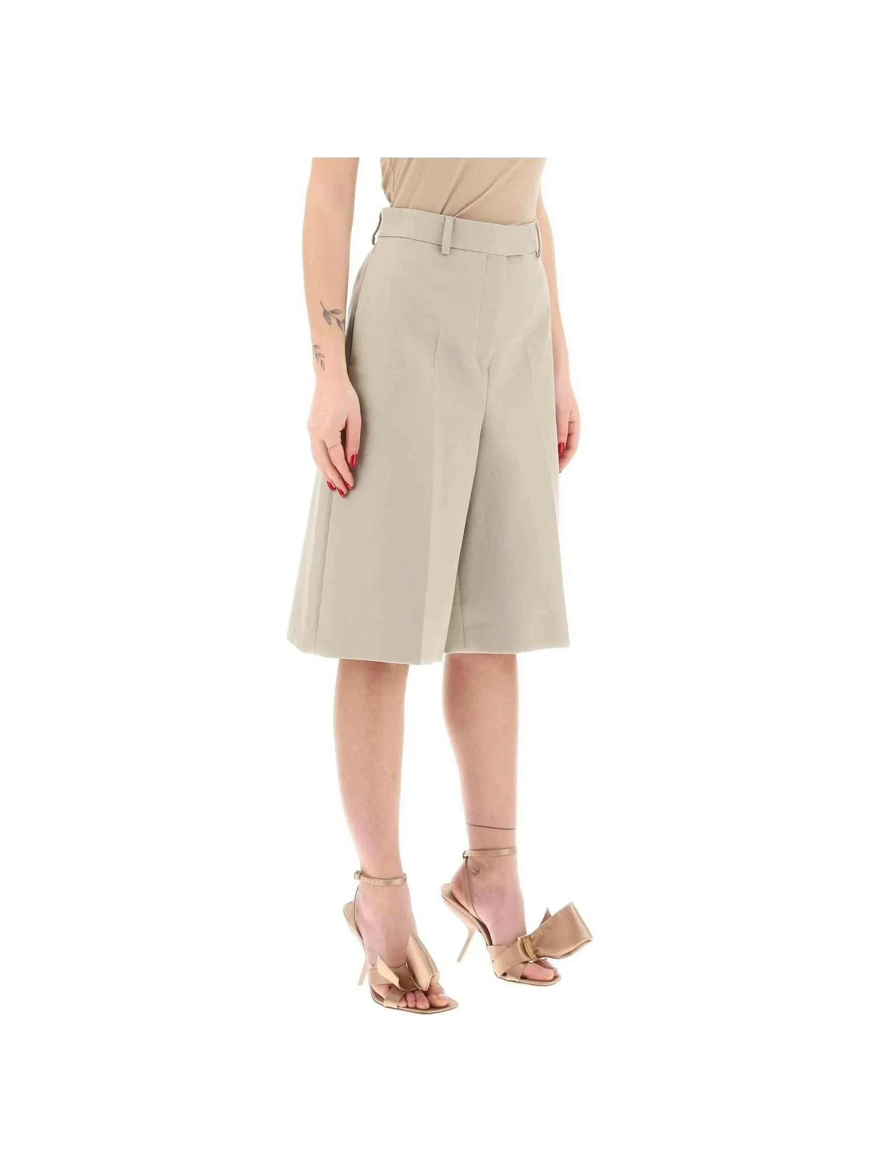 Tailored Gabardine Shorts