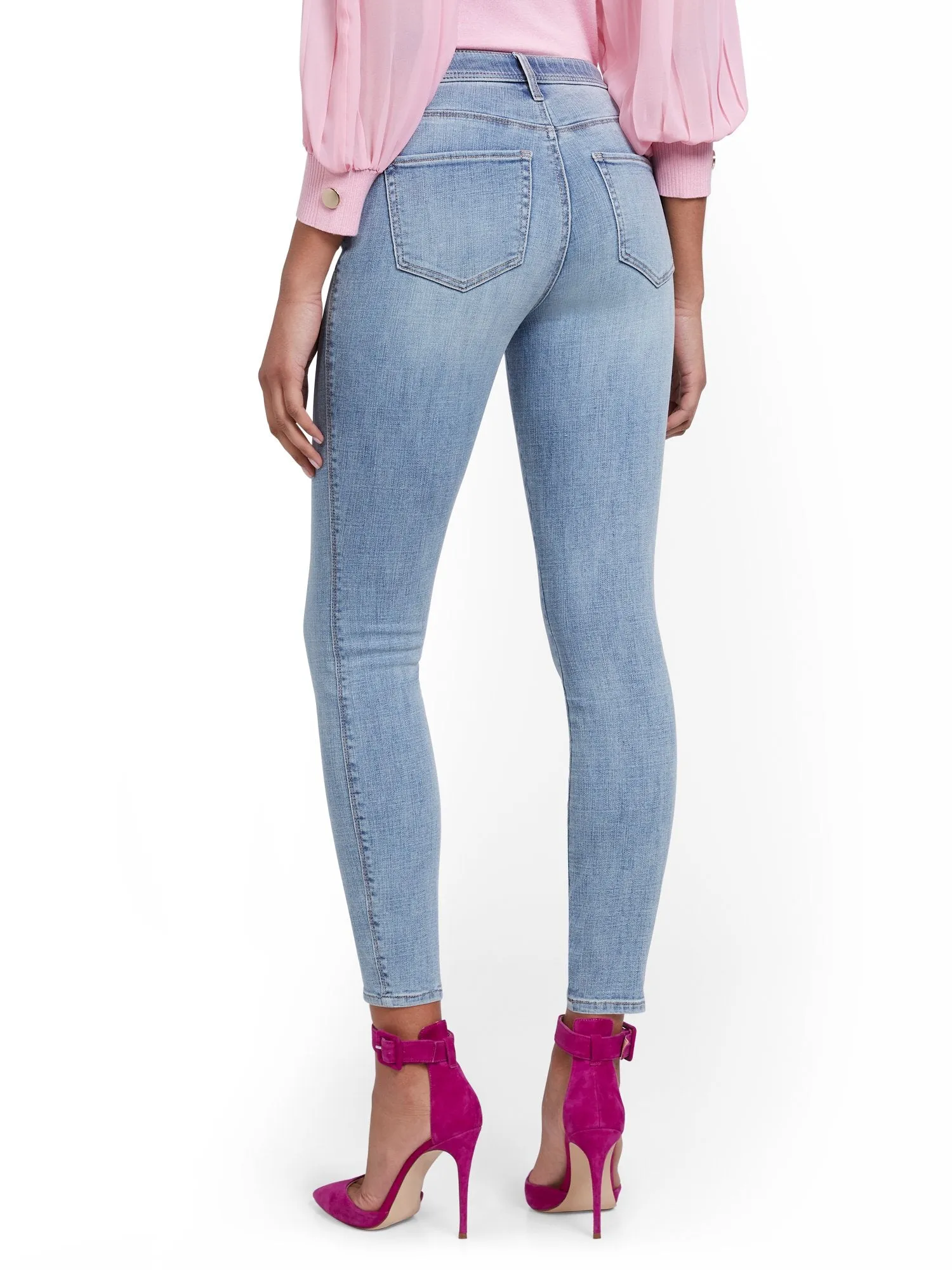 Tall Lexi High-Waisted Super-Skinny Ankle Jeans - Blue Love