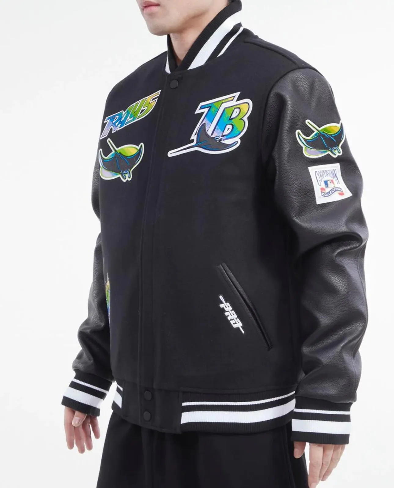 Tampa Bay Rays Black Varsity Jacket