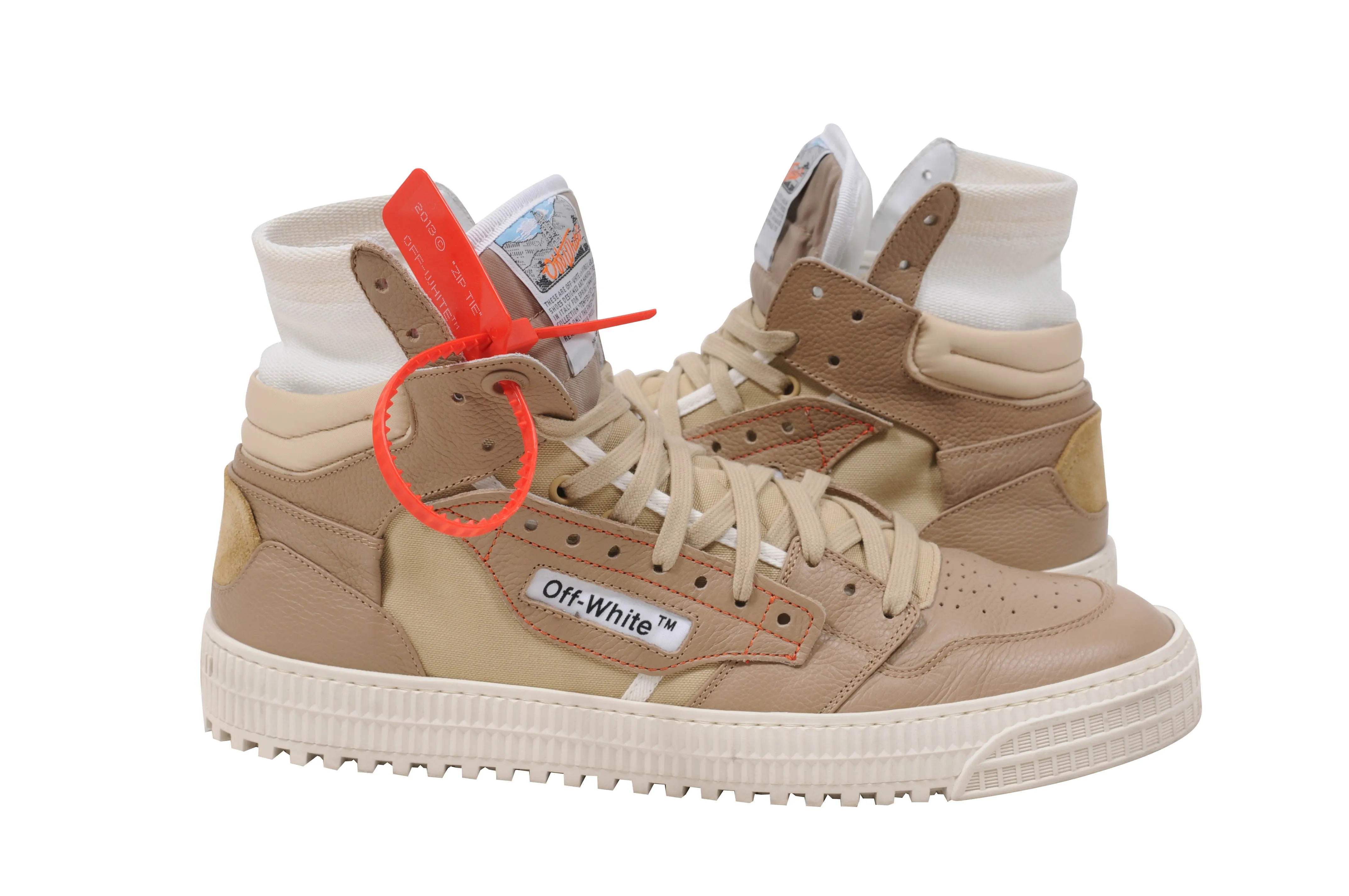Tan Beige Cream 3.0 Off Court High Top Sneakers