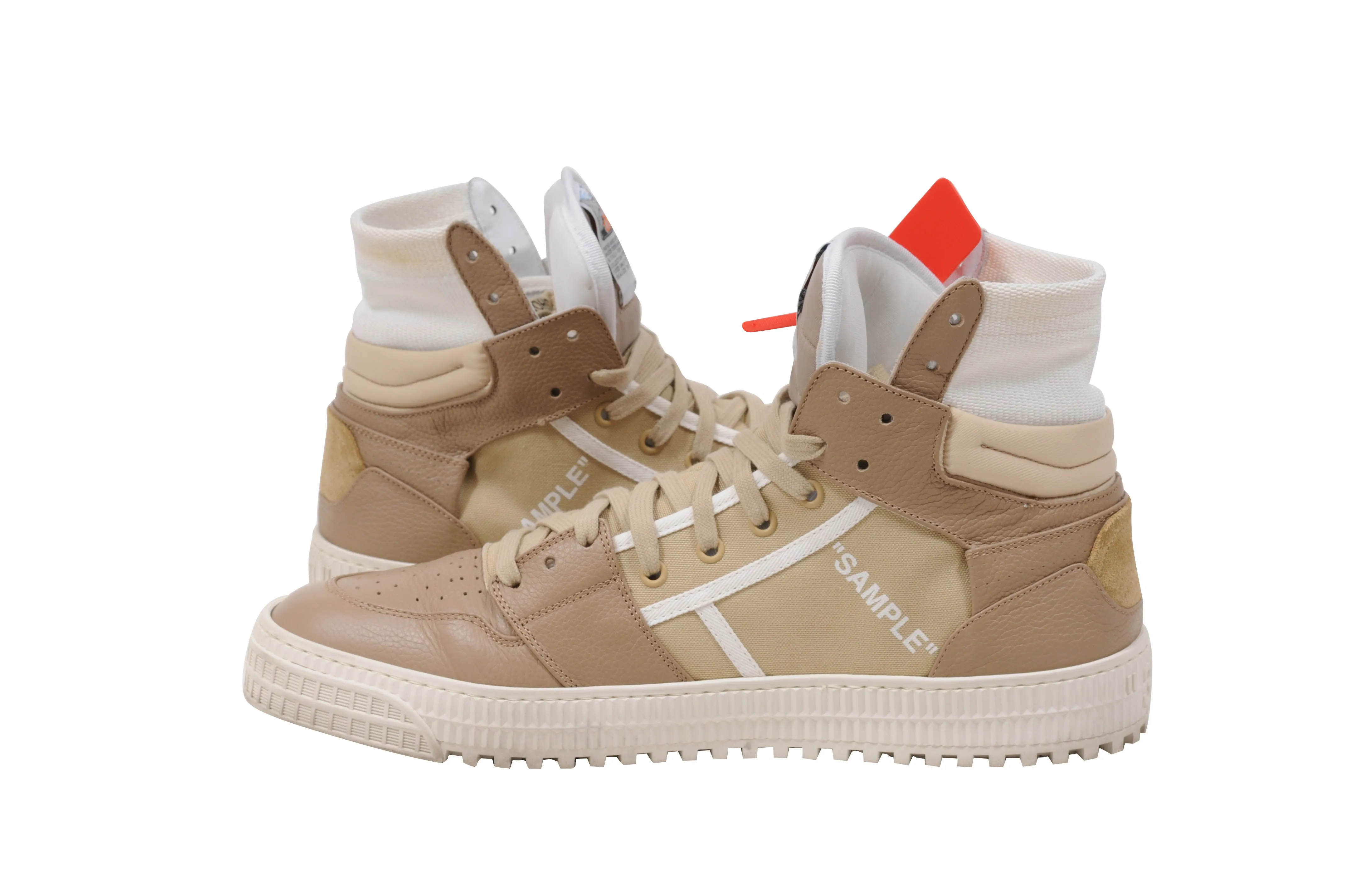 Tan Beige Cream 3.0 Off Court High Top Sneakers