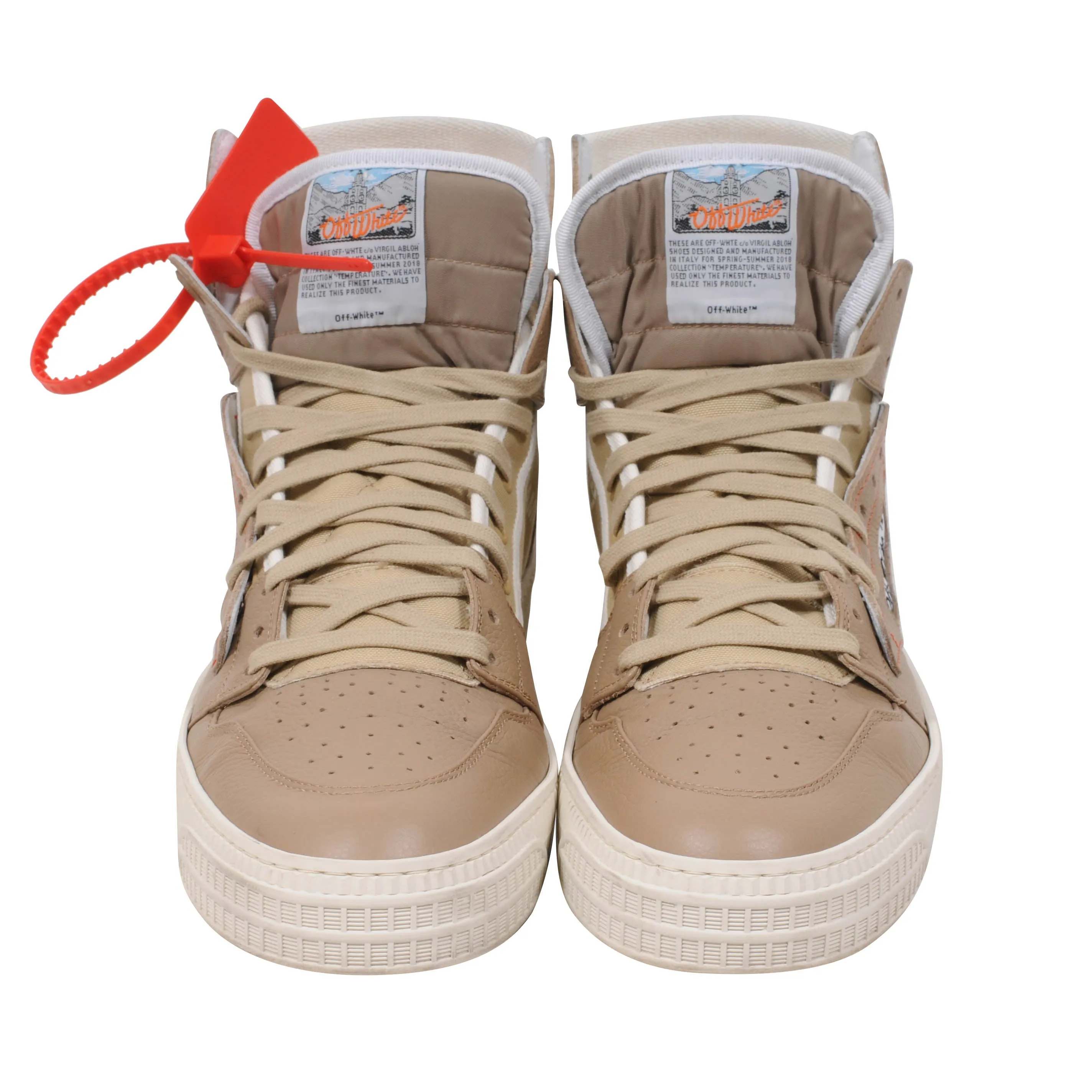Tan Beige Cream 3.0 Off Court High Top Sneakers