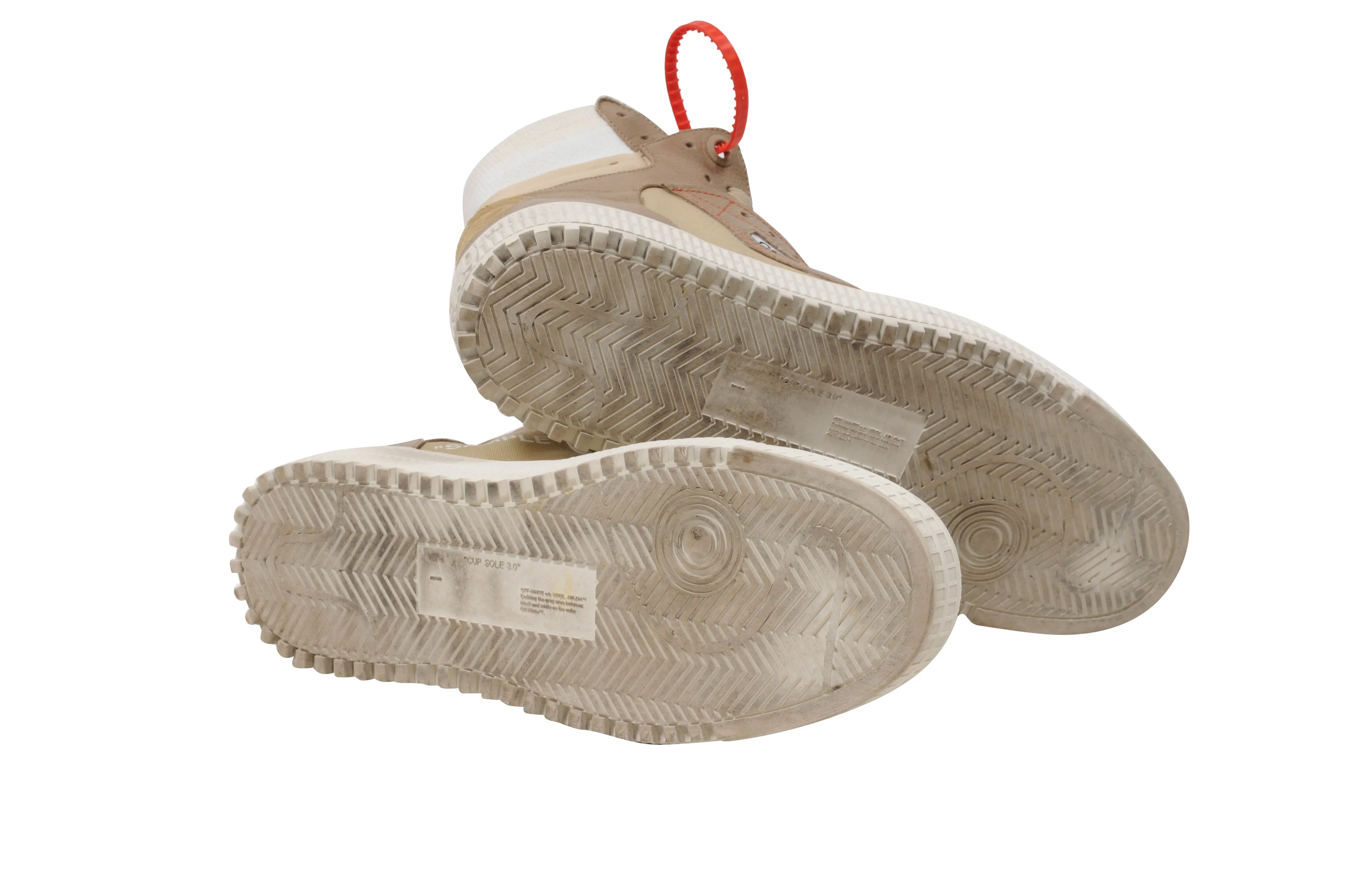 Tan Beige Cream 3.0 Off Court High Top Sneakers