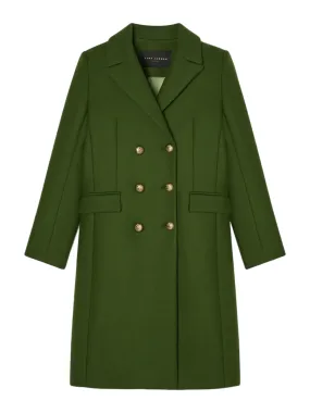 Tara Jarmon Marcy Green Caban Trench Coat