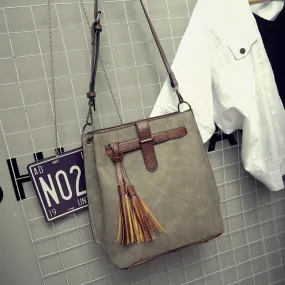 Tassel Bucket Bag