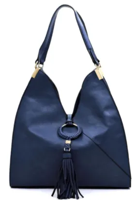 Tasseled Satchel in Royal