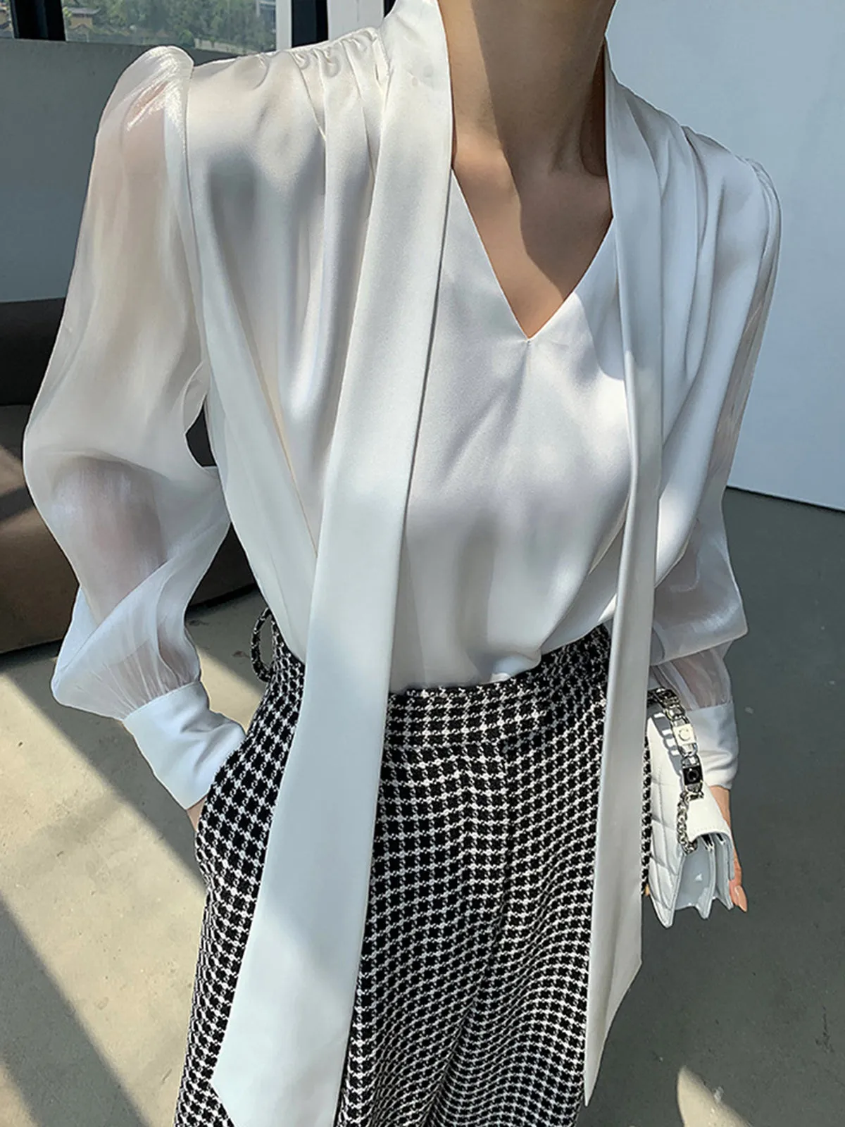 TastyHottie - Combination Mesh Oversized Shirt
