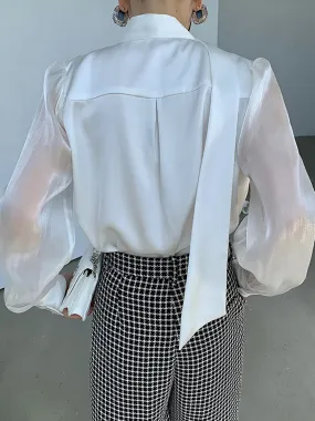 TastyHottie - Combination Mesh Oversized Shirt