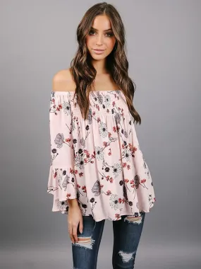 TastyHottie - Off-the-shoulder Flared Sleeves Blouses&shirts Tops