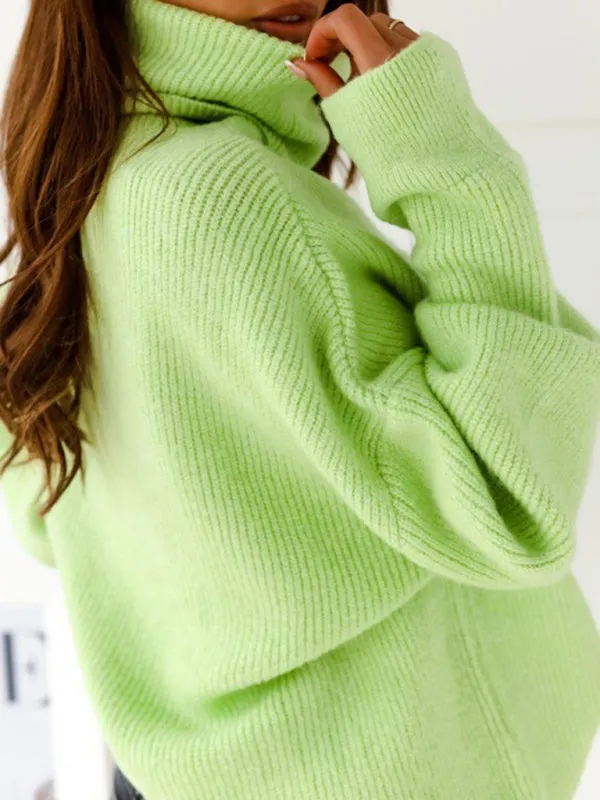 TastyHottie - Women's turtleneck loose warm sweater