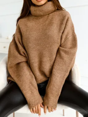 TastyHottie - Women's turtleneck loose warm sweater