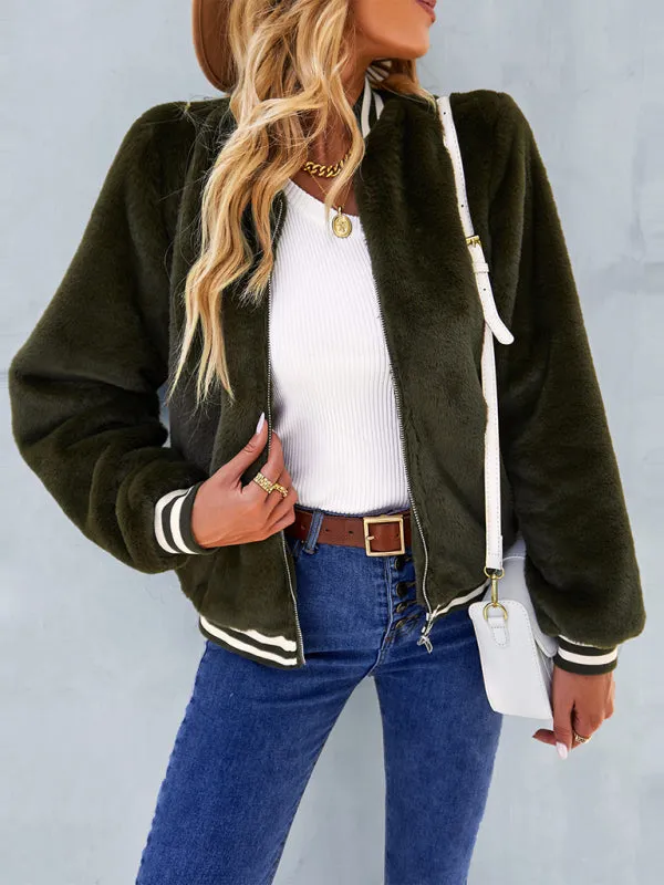 TastyHottie - Women's Warm Fleece Long Sleeve Zip Jacket