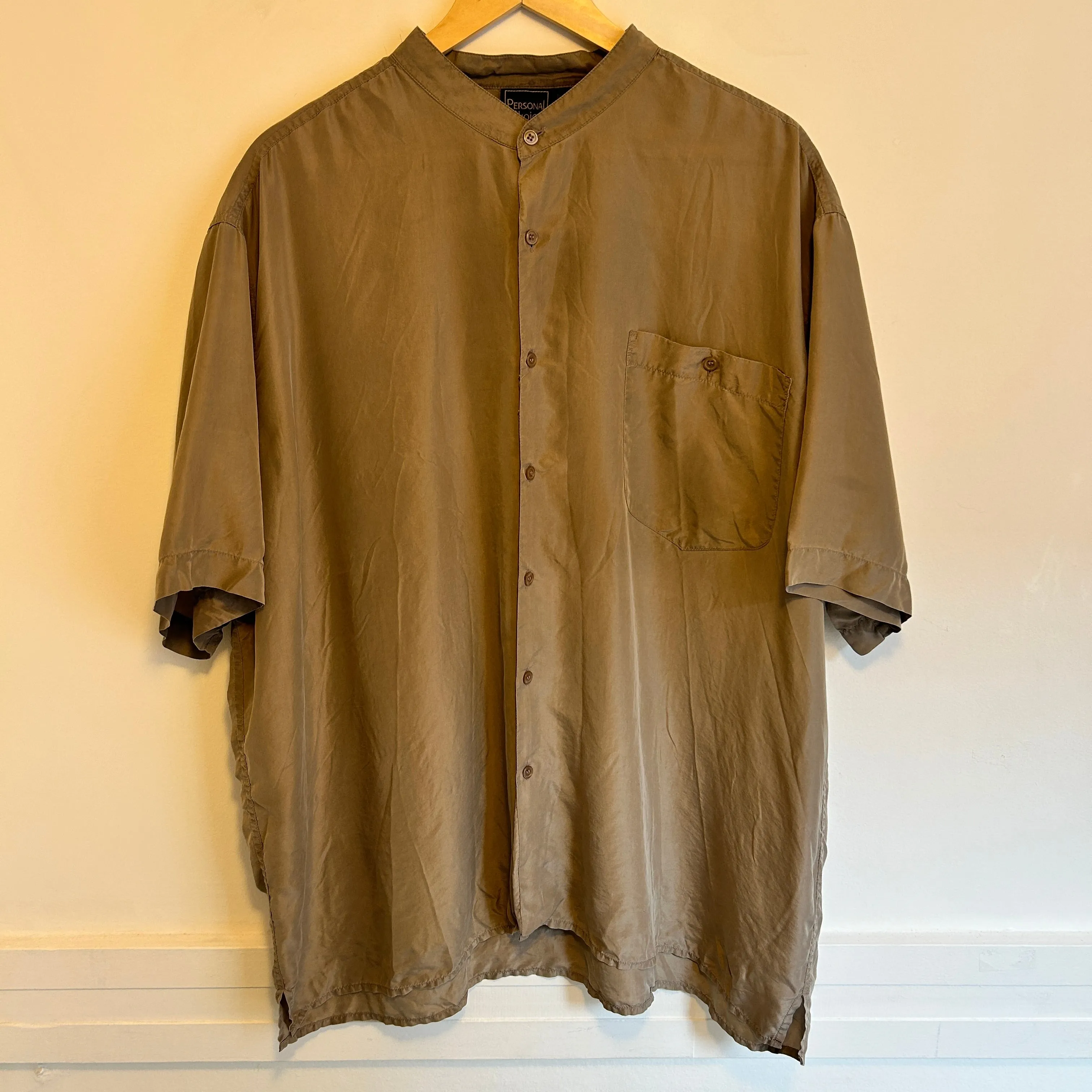 Taupe Button Up | 2XL
