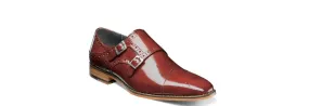 Tayton Cap Toe Double Monk Strap Cognac