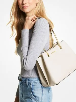 Teagan Large Pebbled Leather Shoulder Bag