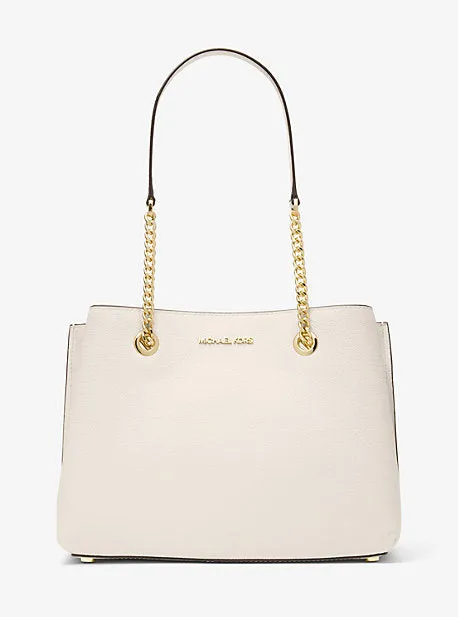 Teagan Large Pebbled Leather Shoulder Bag