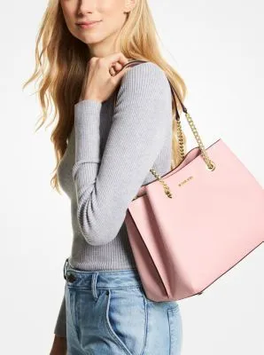 Teagan Large Pebbled Leather Shoulder Bag