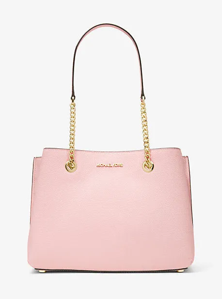 Teagan Large Pebbled Leather Shoulder Bag