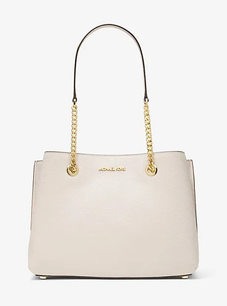 Teagan Large Pebbled Leather Shoulder Bag