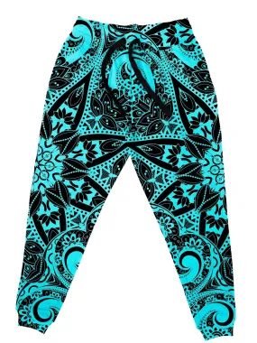 Teal Mandala Unisex Joggers
