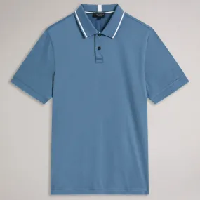 Ted Baker Short Sleeve Polo Shirt Blue