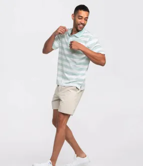 Tee Off Heather Stripe Polo