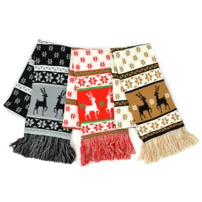 TeeHee Socks Women's Winter Double Layer Acrylic Scarves 3-Pack (12272)
