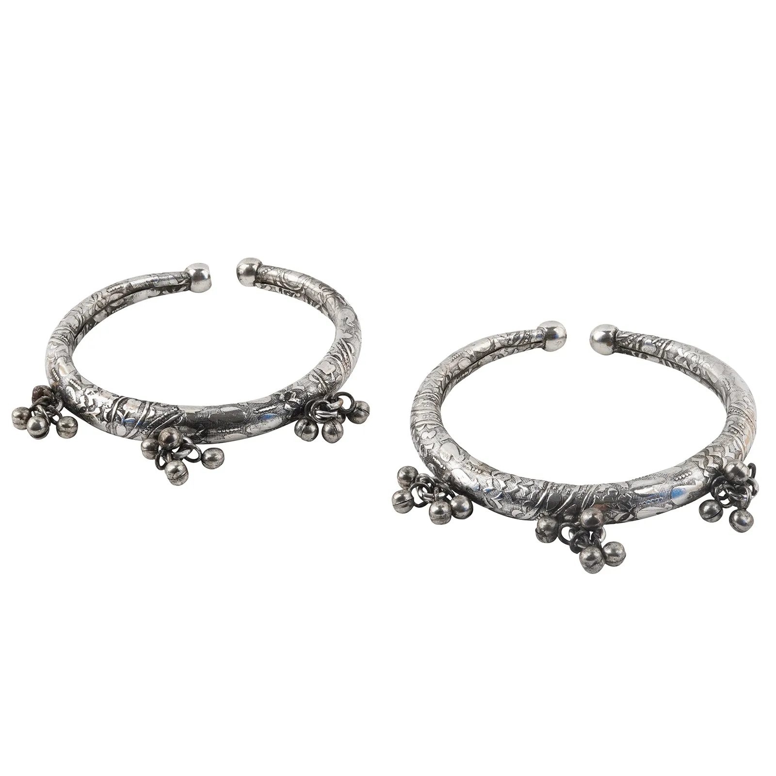 Teejh Bhanvi Silver Oxidised Anklet