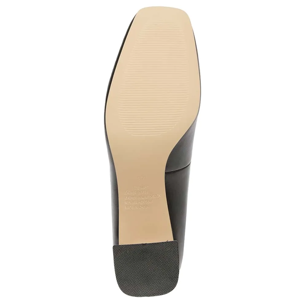 Tempt Heel in Black Leather
