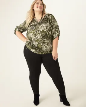 Teresa Pull-On Cigarette Pant | Black